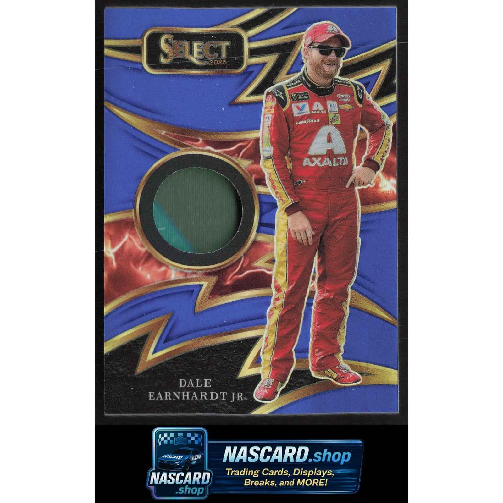 2025 Panini Select #S-DEJ Dale Earnhardt Jr Sparks Blue Prizms #/35