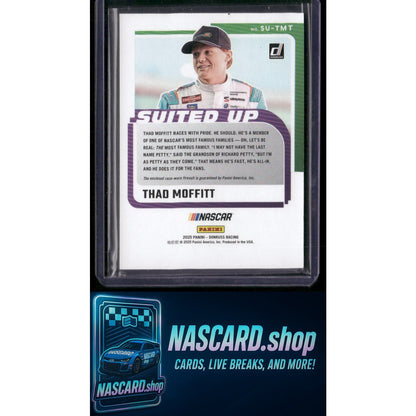 2025 Donruss #SU-TMT Thad Moffitt Suited Up Swatches Orange Ice - NASCARD.shop
