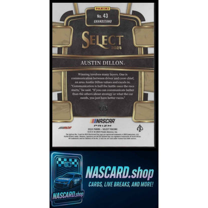 2024 Panini Select #43 Austin Dillon Green Prizms #/5