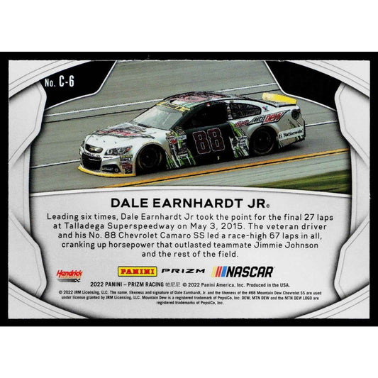 2022 Panini Prizm #C-6 Dale Earnhardt Jr Crank It Up White Sparkle Prizm