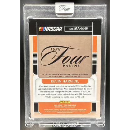 2026 Panini Turn Four Racing Kevin Harvick #MA-KHV Memorabilia Auto Blue /25 MEM