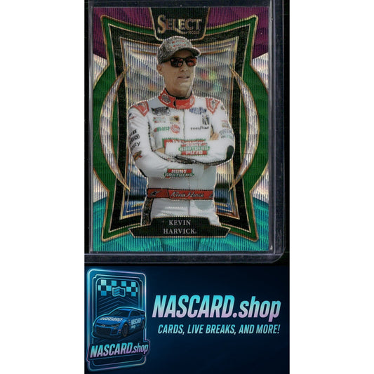 2025 Select Racing #35 Kevin Harvick Grandstand Tri-Color Prizm - NASCARD.shop