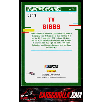 2024 Donruss #80 Ty Gibbs Optic Pink Velocity #/79