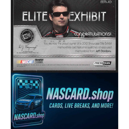 2010 Press Pass Showcase Jeff Gordon Elite Exhibit Memorabilia-1st Gear #/99