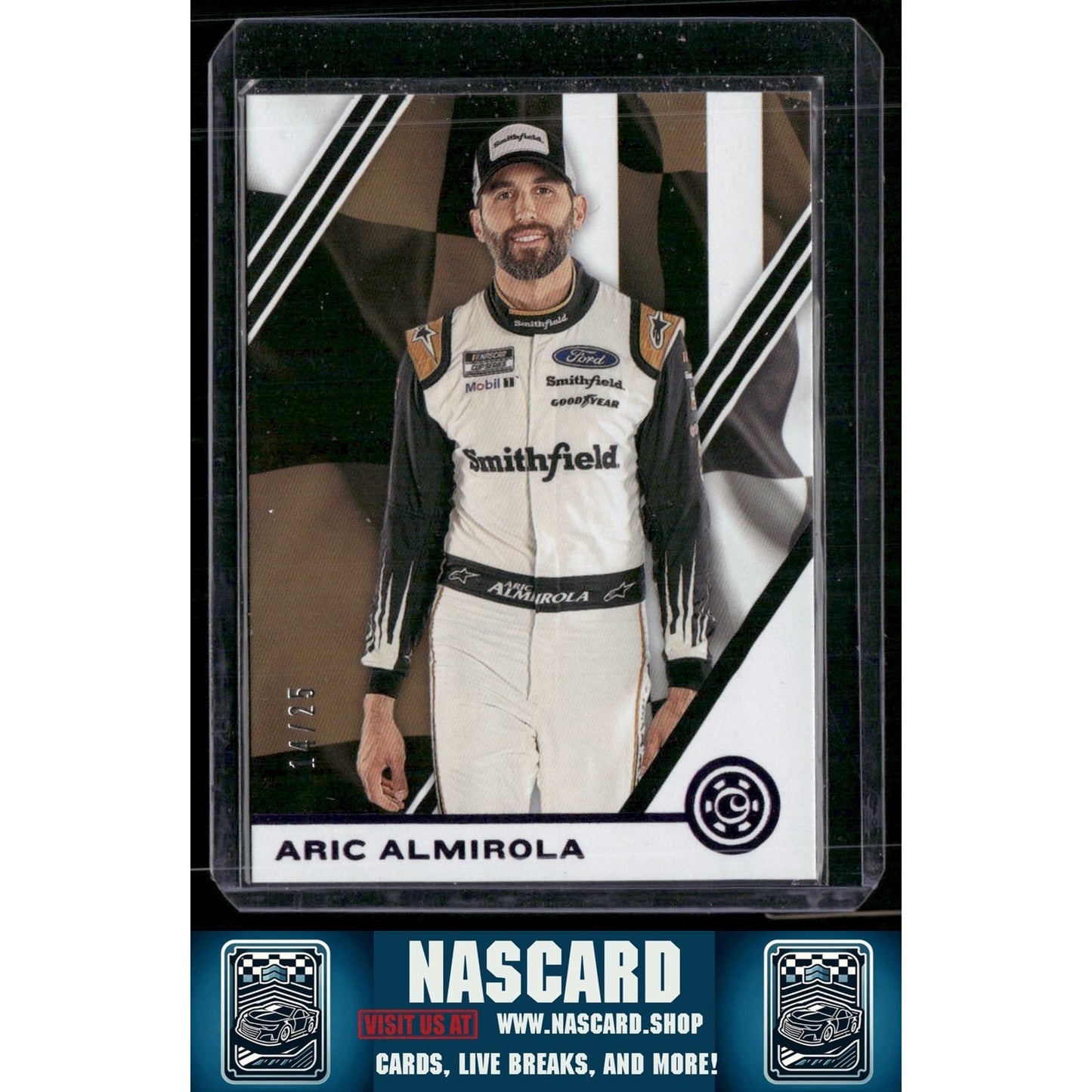 2020 Panini Chronicles #8 Aric Almirola Purple #/25 - NASCARD.shop