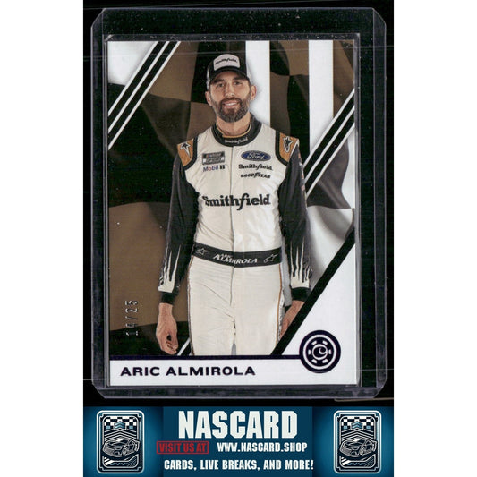 2020 Panini Chronicles #8 Aric Almirola Purple #/25 - NASCARD.shop