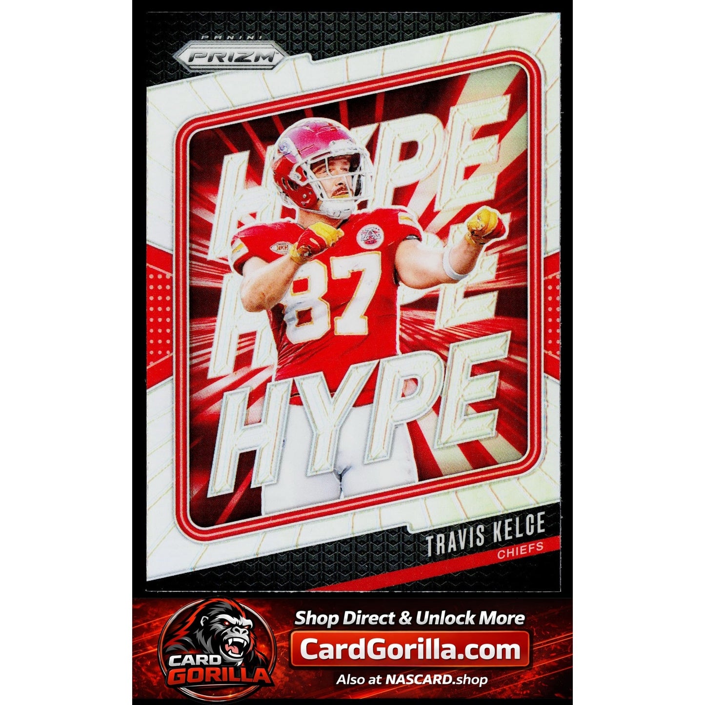 2024 Panini Prizm #7 Travis Kelce Hype Silver Prizm