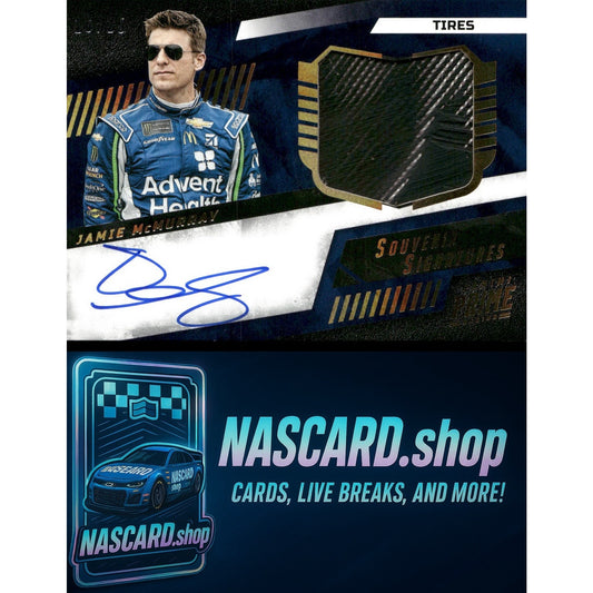 2023 Panini Prime #SSF-JM Jamie McMurray Souvenir Signatures Tires #/25 - NASCARD.shop