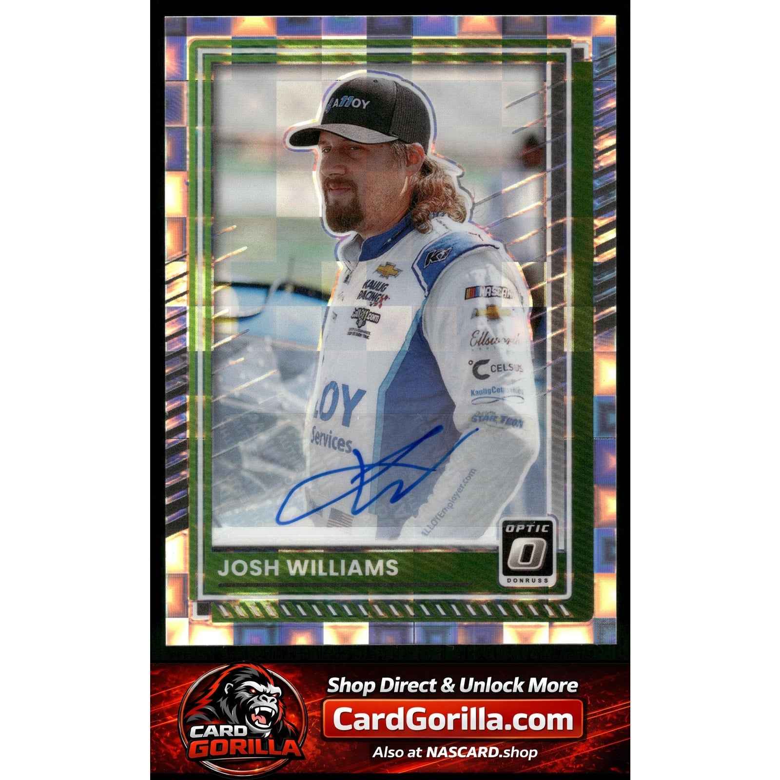 2025 Donruss #42 Josh Williams Optic Signatures Pandora #/25