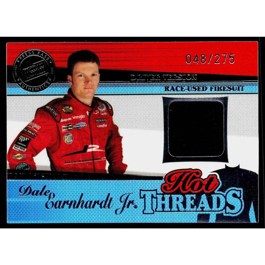 2005 Press Pass Premium #HTD 4 Dale Earnhardt Jr. Hot Threads Drivers #/275