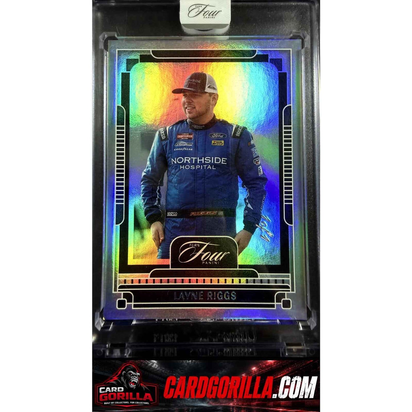 2025 Panini Turn Four #94 Layne Riggs Platinum #1/1