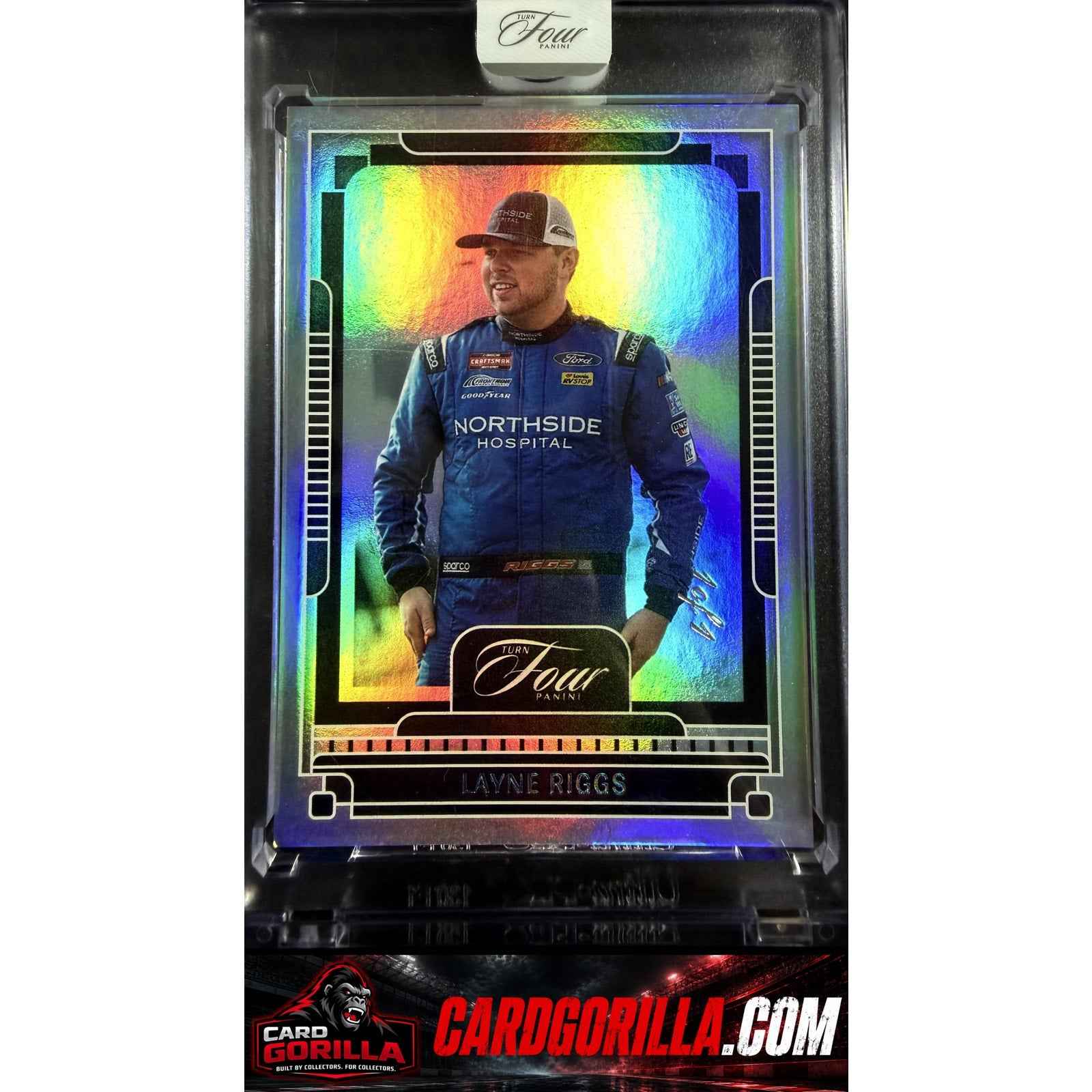 2025 Panini Turn Four #94 Layne Riggs Platinum #1/1