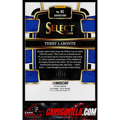 2024 Panini Select #85 Terry Labonte White Prizms #/99