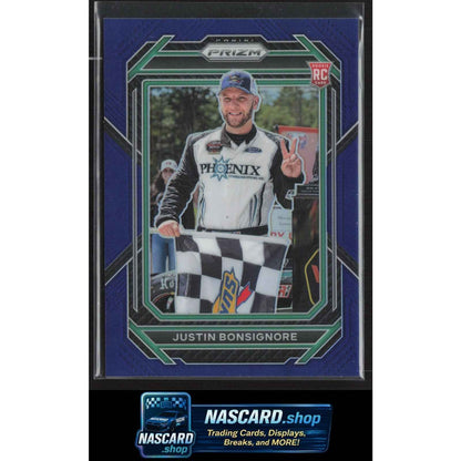 2023 Panini Prizm #24 Justin Bonsignore Blue Prizm #/499 RC