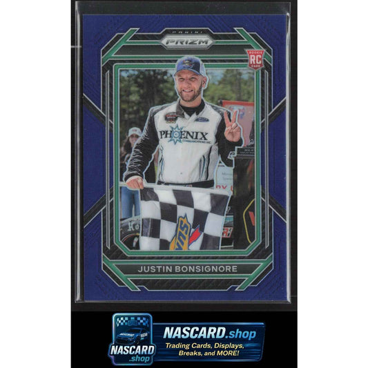 2023 Panini Prizm #24 Justin Bonsignore Blue Prizm #/499 RC