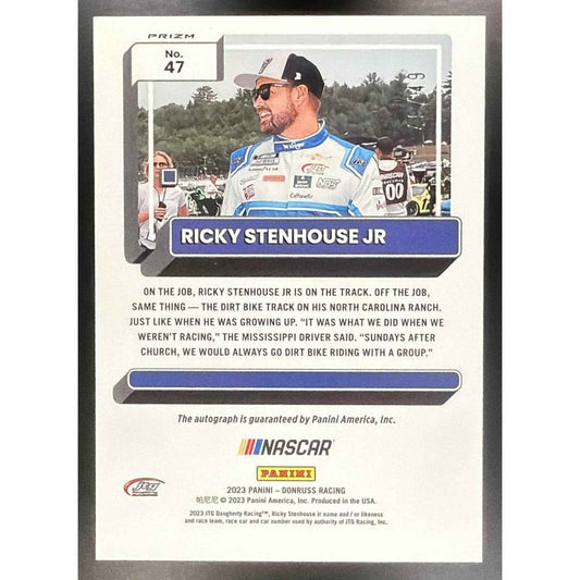 2023 Panini Donruss Ricky Stenhouse Jr. #47 Optic Signatures Holo 4/49 Auto