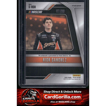 2025 Panini Prizm #S-NSH Nick Sanchez Scripts Red #/99