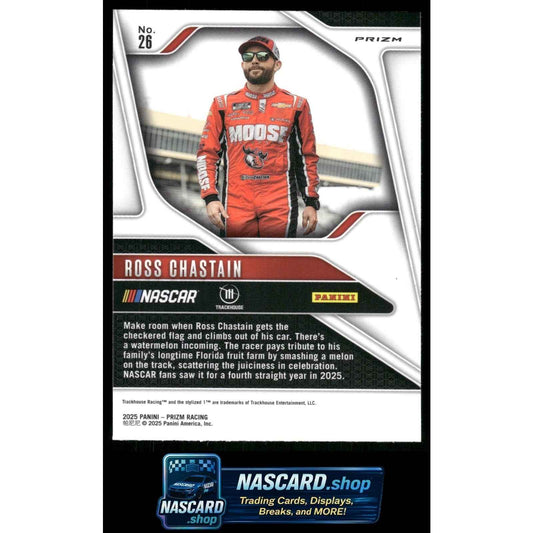 2025 Panini Prizm #26 Ross Chastain Silver
