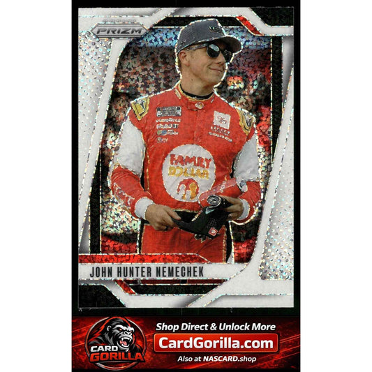 2025 Panini Prizm #25 John Hunter Nemechek White Sparkle
