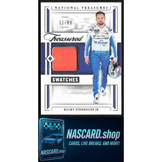 2024 Panini National Treasures Ricky Stenhouse Jr Treasured Swatches #/99