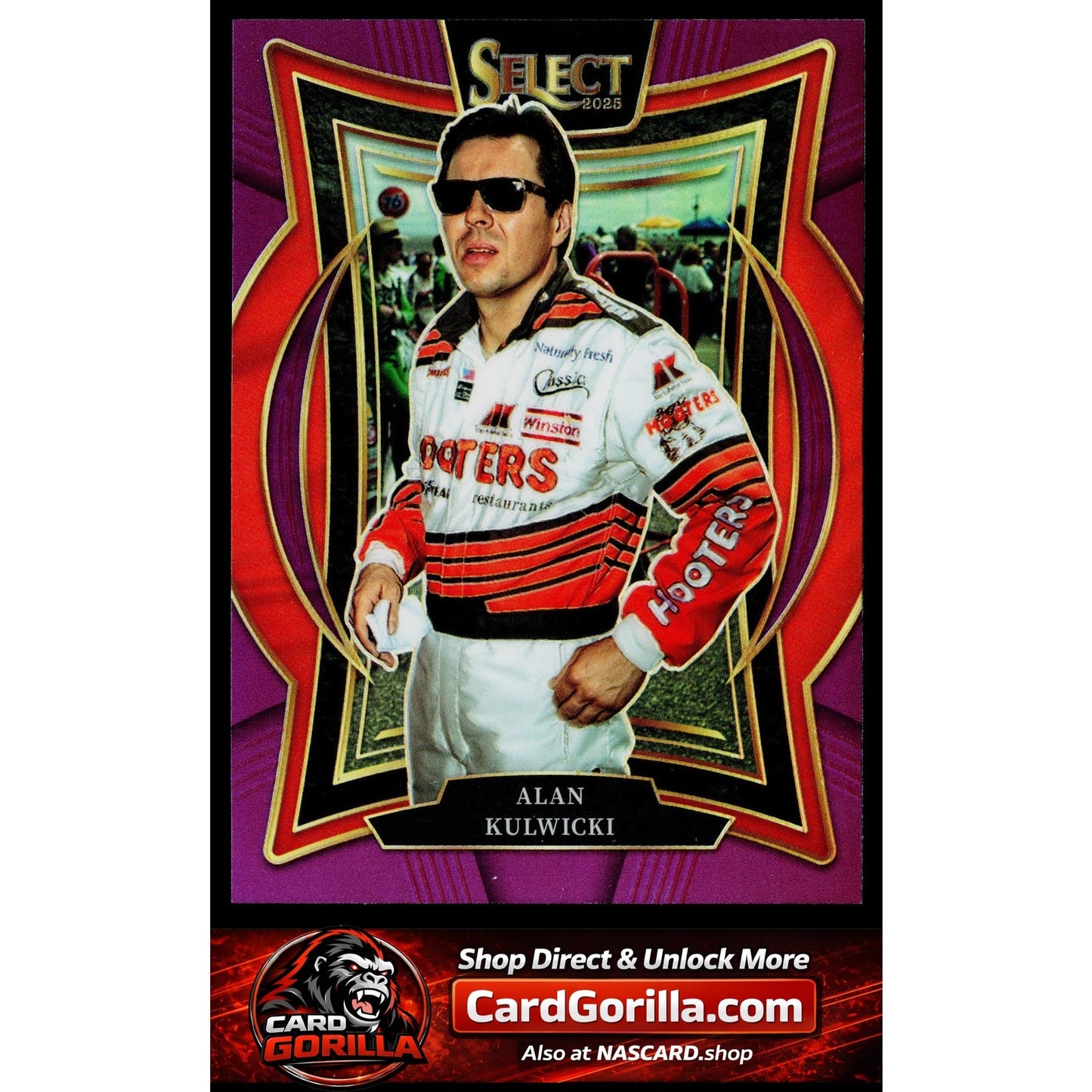 2025 Panini Select #68 Alan Kulwicki Purple Prizms #/199