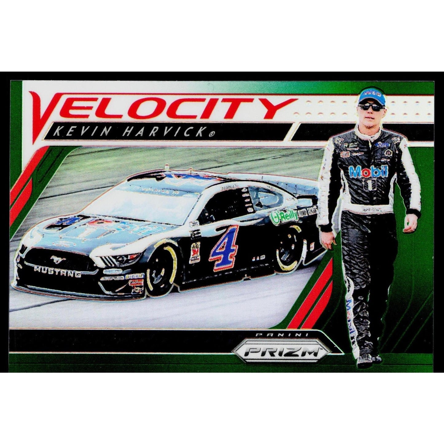 2019 Panini Prizm #75 Kevin Harvick Green Prizm #/99