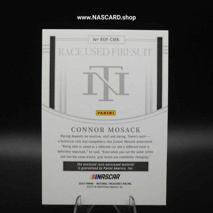 2024 National Treasures Race Used Firesuit Holo Gold Connor Mosack /10 - NASCARD.shop