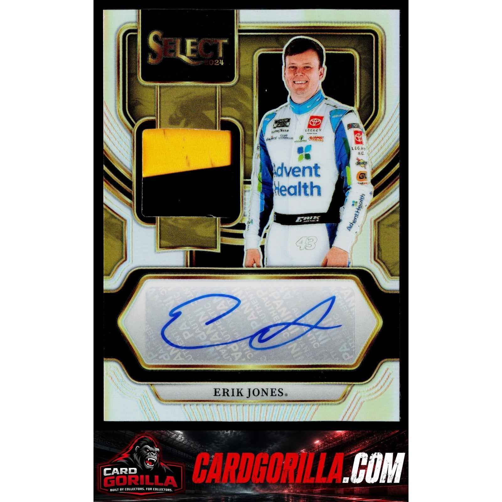 2024 Panini Select #AM-EJS Erik Jones Autographed Memorabilia #/99