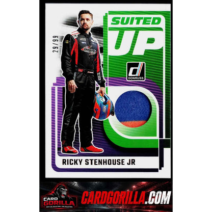 2025 Donruss #SU-RSJ Ricky Stenhouse Jr Suited Up Swatches Red #/99