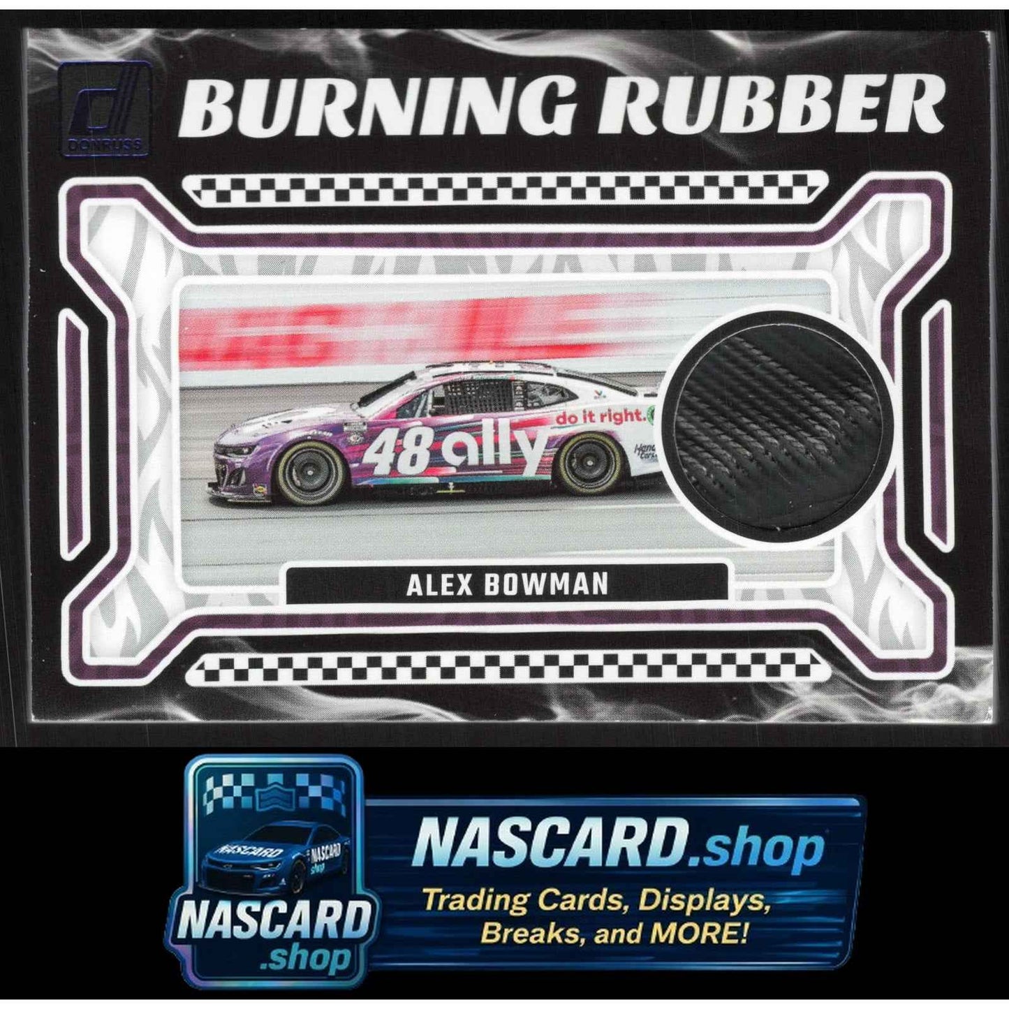 2024 Donruss #BRM-AB Alex Bowman Burning Rubber Materials Blue