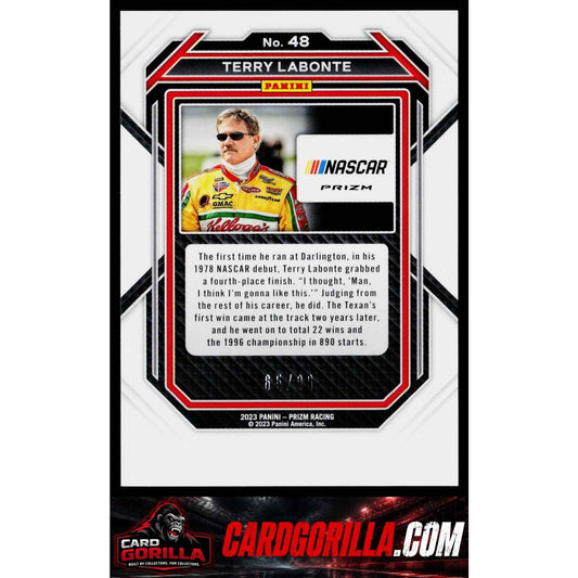 2023 Panini Prizm #48 Terry Labonte Carolina Blue Scope #/99