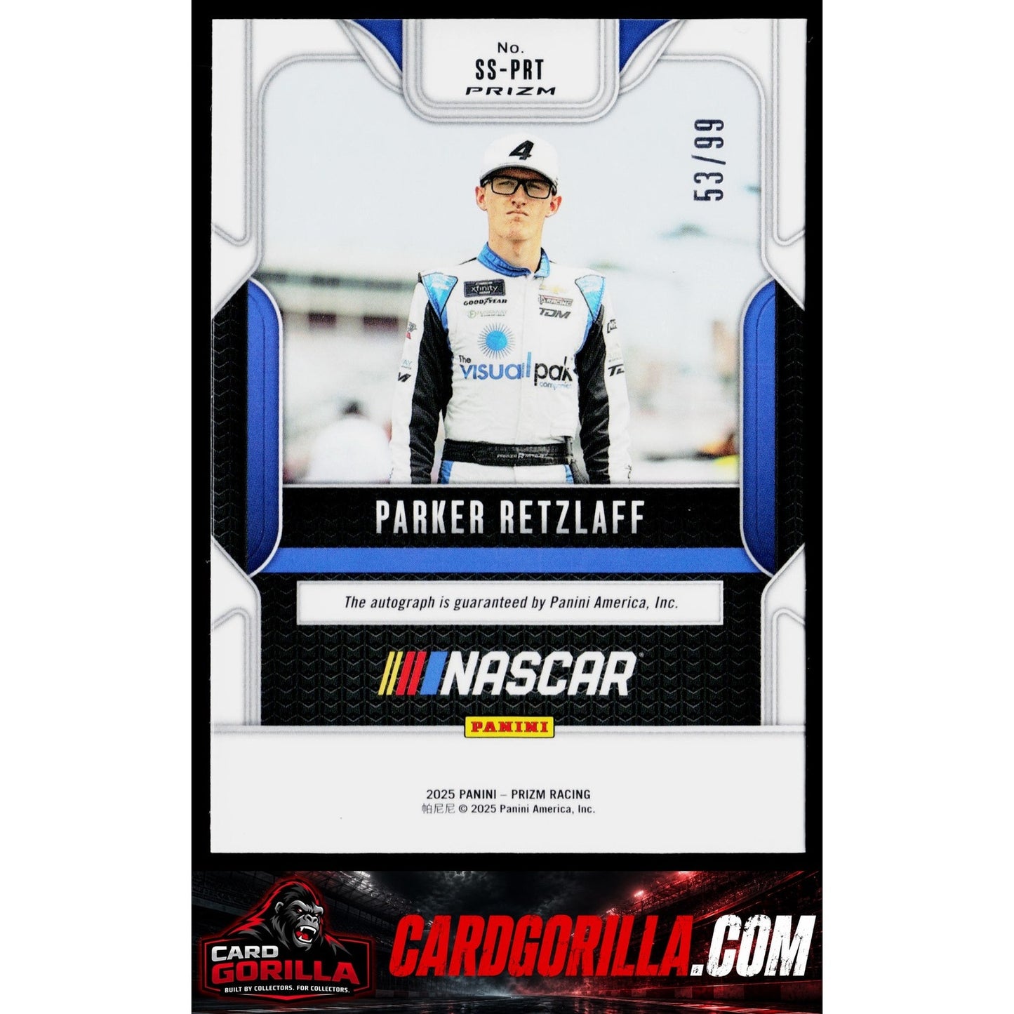 2025 Panini Prizm #SS-PRT Parker Retzlaff Sensational Signatures Red #/99