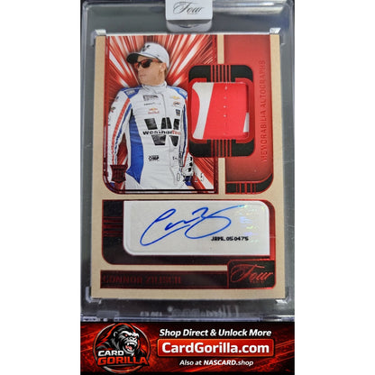 2025 Panini Turn Four #MA-CZS Connor Zilisch Memorabilia Autographs Red #/15 RC