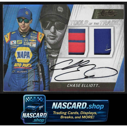2017 Absolute Chase Elliott Tools of the Trade Duals Signatures Gold #10/10