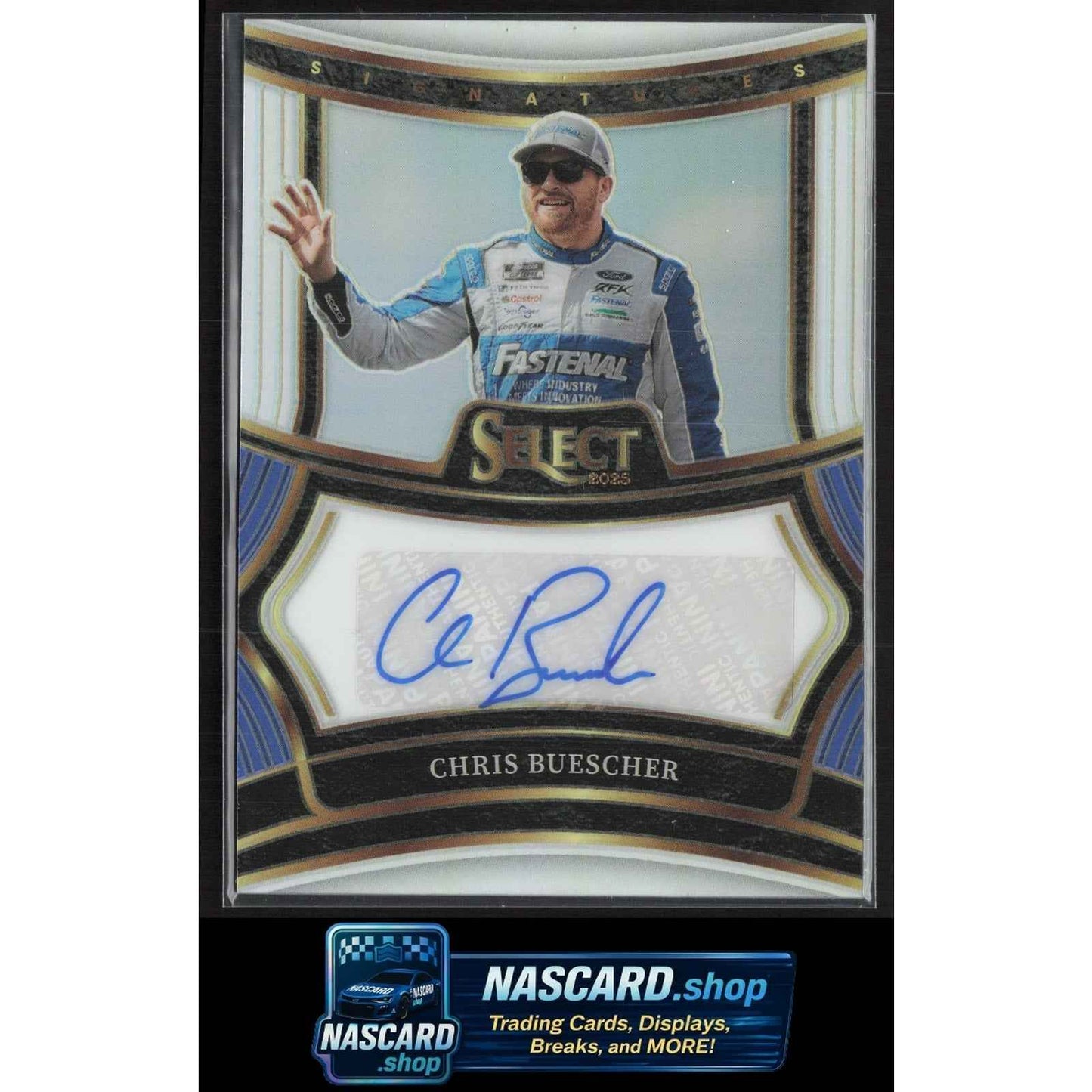 2025 Panini Select #S-CBR Chris Buescher Signatures