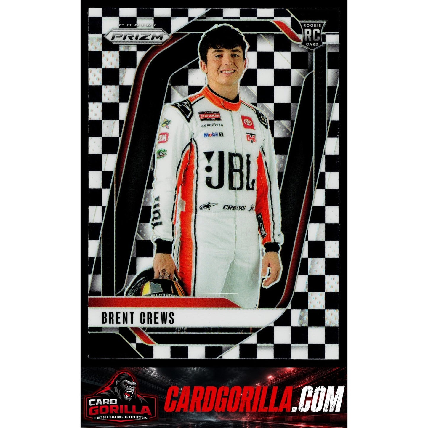 2025 Panini Prizm #81 Brent Crews Checkered Flag #/75