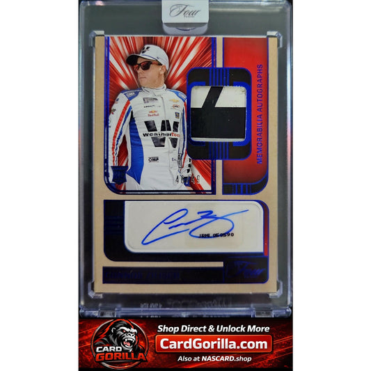 2025 Panini Turn Four #MA-CZS Connor Zilisch Memorabilia Autographs Blue #/49 RC