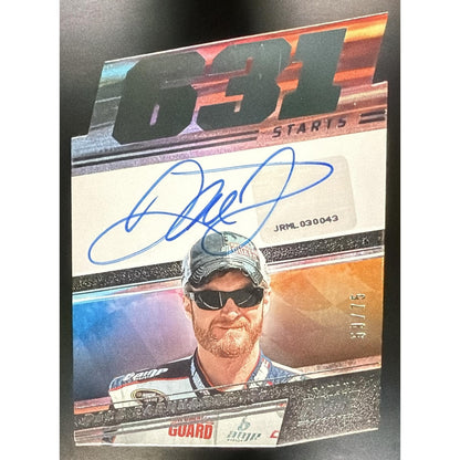 2023 Panini Prime Dale Earnhardt Jr #PNS-DEJ Die Cut Number Signatures /75