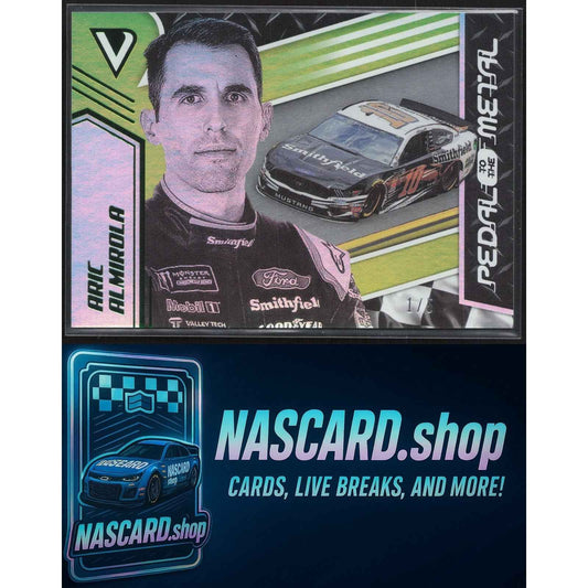 2019 Panini Victory Lane #56 Aric Almirola Pedal to the Metal Green #/5