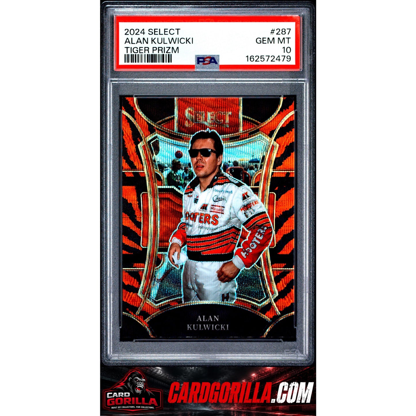 2024 Panini Select Nascar #287 Alan Kulwicki Tiger Prizm PSA 10