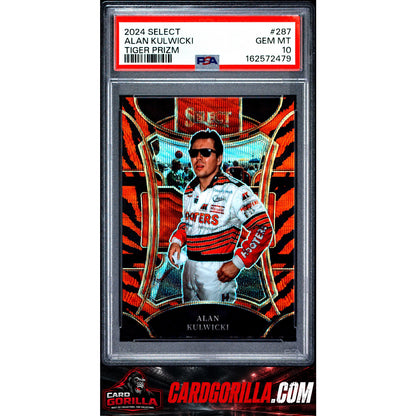 2024 Panini Select Nascar #287 Alan Kulwicki Tiger Prizm PSA 10