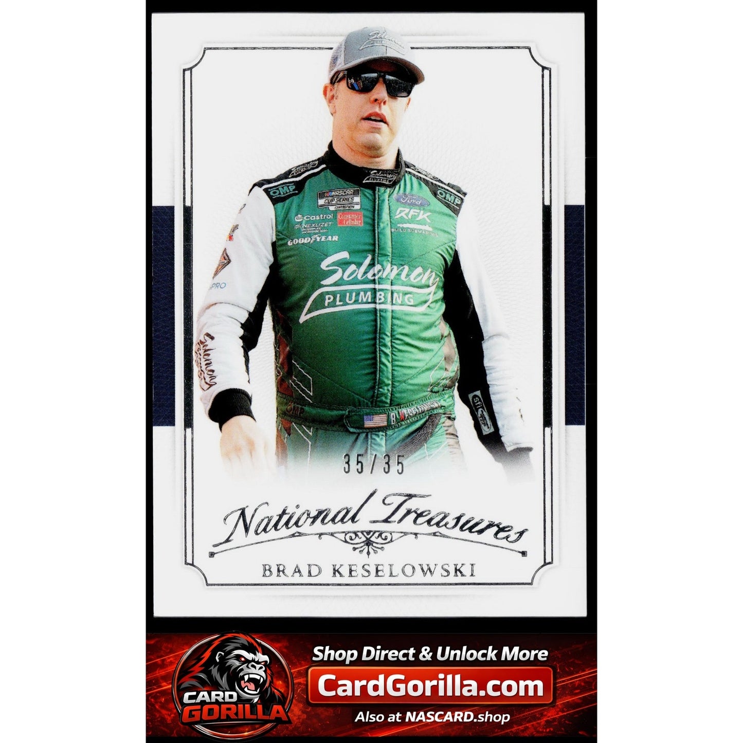 2025 Panini National Treasures #17 Brad Keselowski 2016 Throwback #35/35