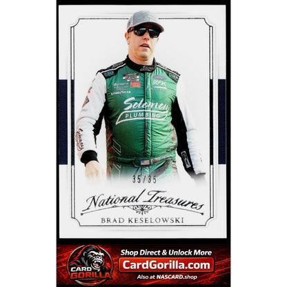 2025 Panini National Treasures #17 Brad Keselowski 2016 Throwback #35/35