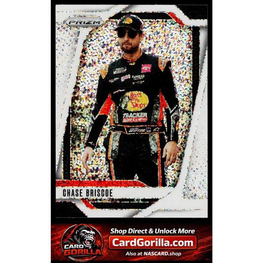 2025 Panini Prizm #15 Chase Briscoe White Sparkle
