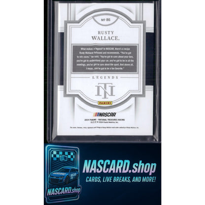 2024 Panini National Treasures #86 Rusty Wallace #/49 - NASCARD.shop