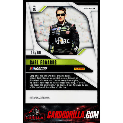 2025 Panini Prizm #93 Carl Edwards Purple #/99