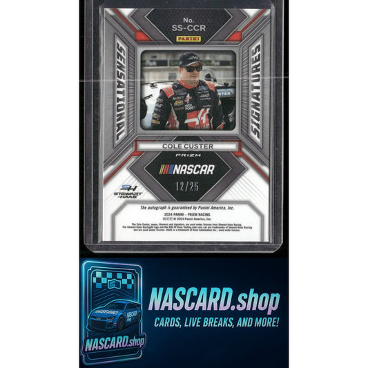 2024 Panini Prizm #SS-CCR Cole Custer Sensational Signatures Mojo #/25