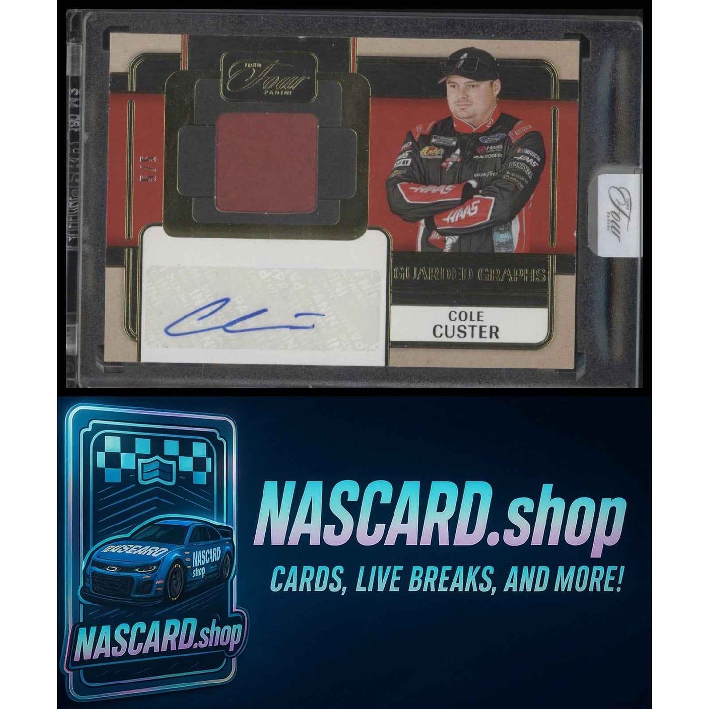 2025 Panini Turn Four #GG-CCR Cole Custer Guarded Graphs Gold #5/5