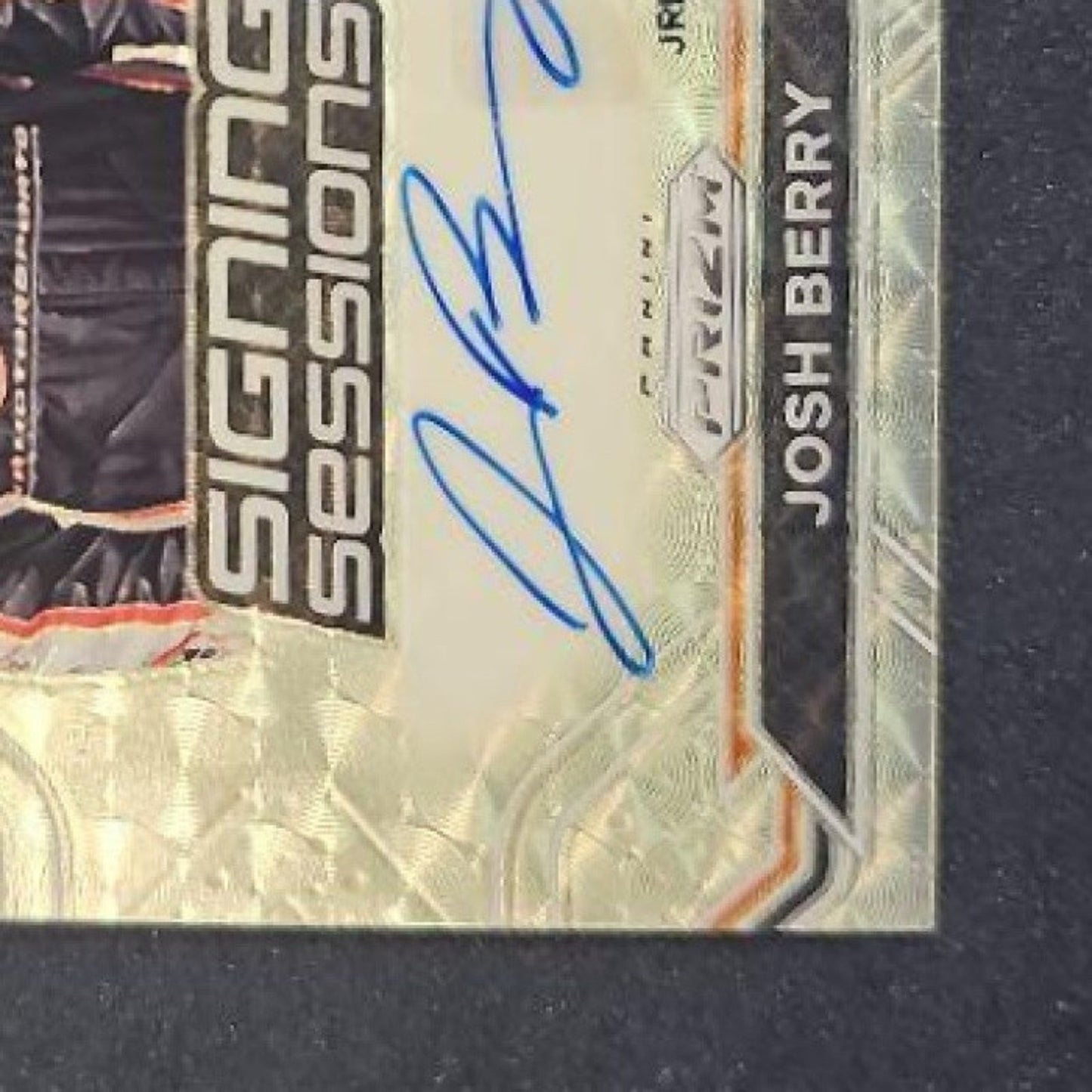 2021 Panini Prizm Josh Berry #S-JB Signing Sessions Gold Vinyl 1/1 RC