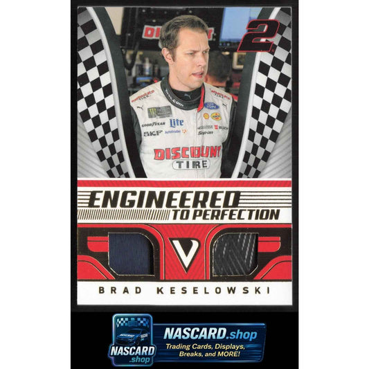 2018 Panini Victory Lane Brad Keselowski Engineered to Perfection Gold #/199